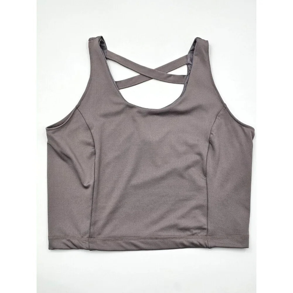 San Francisco City Lights USA Gray Active Tank Top Size XL New